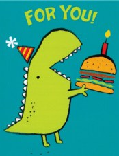 Dino Burger Enclosure Card