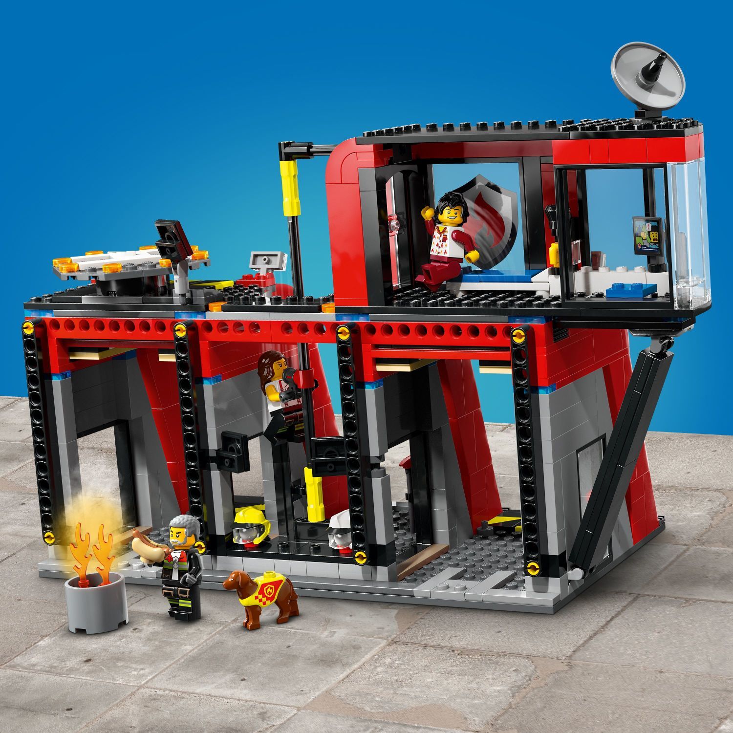 LEGO Fire Station with Fire Truck