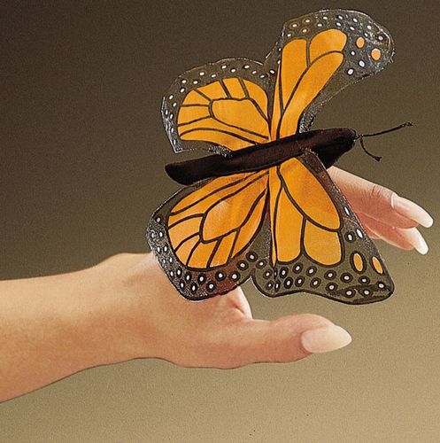 Mini Monarch Butterfly Finger Puppet