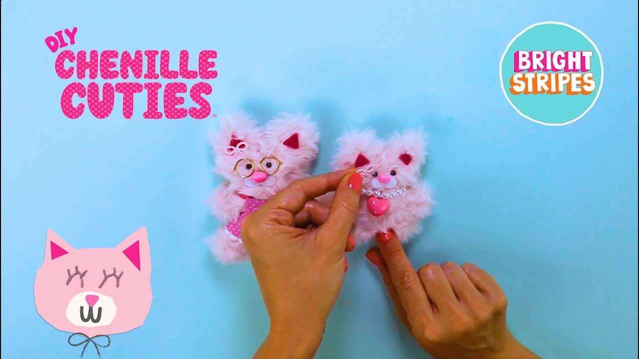 DIY Chenille Cuties - Cutie Cats