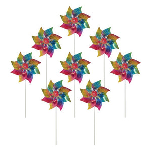 Rainbow Whirl Mylar Pinwheel