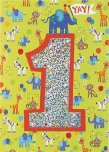Age 1 Birthday Card