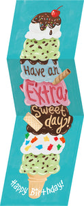 Happy Birthday Ice Cream tri-fold