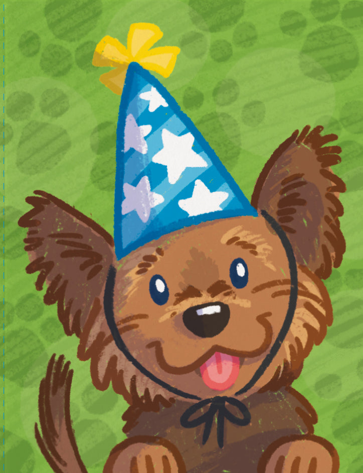 Dog Party Hat Enclosure Card