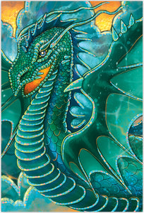 Teal Dragon Enclosure Card