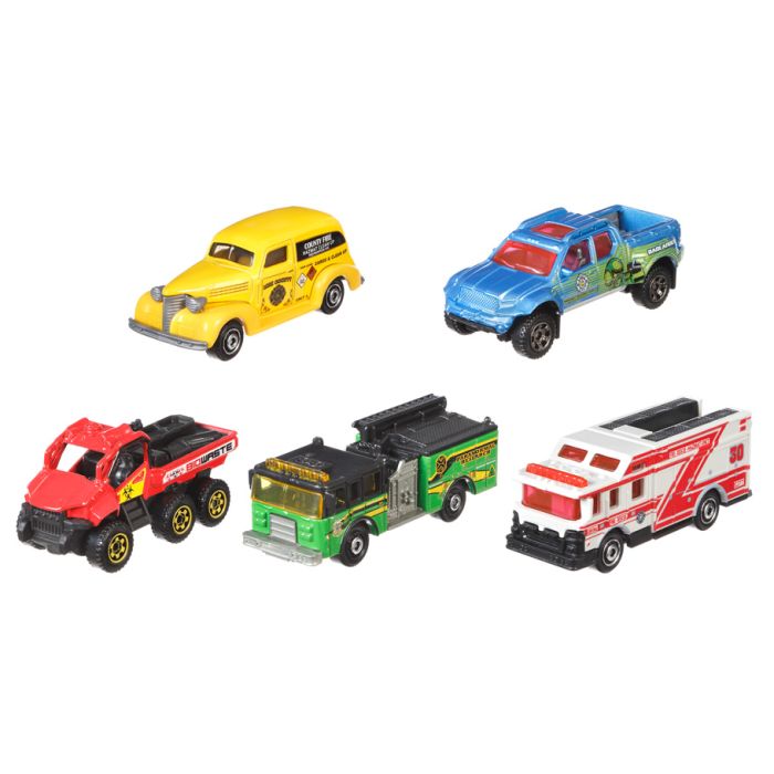 Matchbox 5 pack Assorted