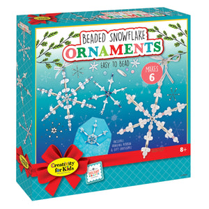 Holiday Beaded Snowflake Ornaments