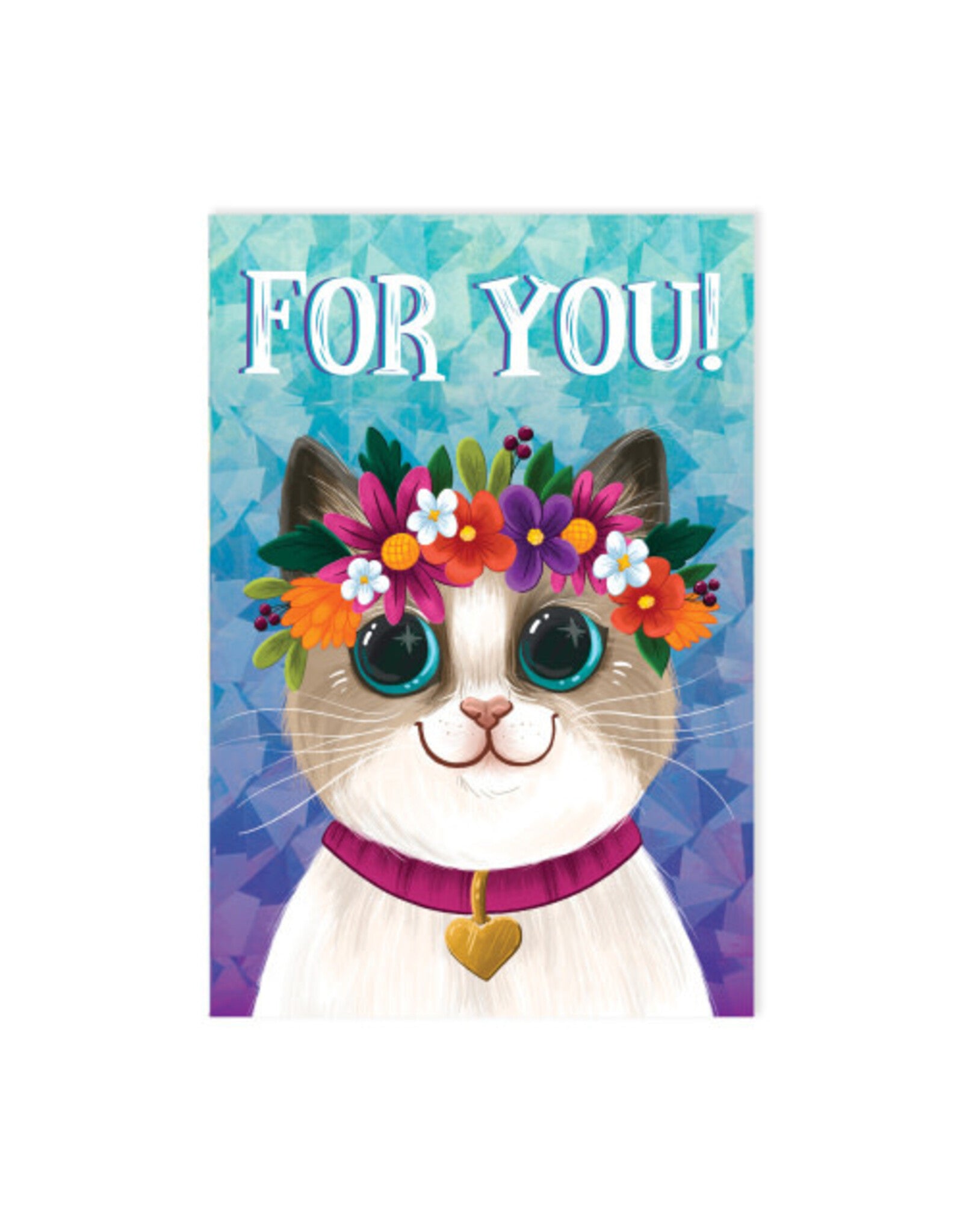 Pretty Crown on Kitty Enclosure Card