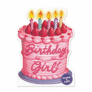 Strawberry Cake Slice Scratch and Sniff Card