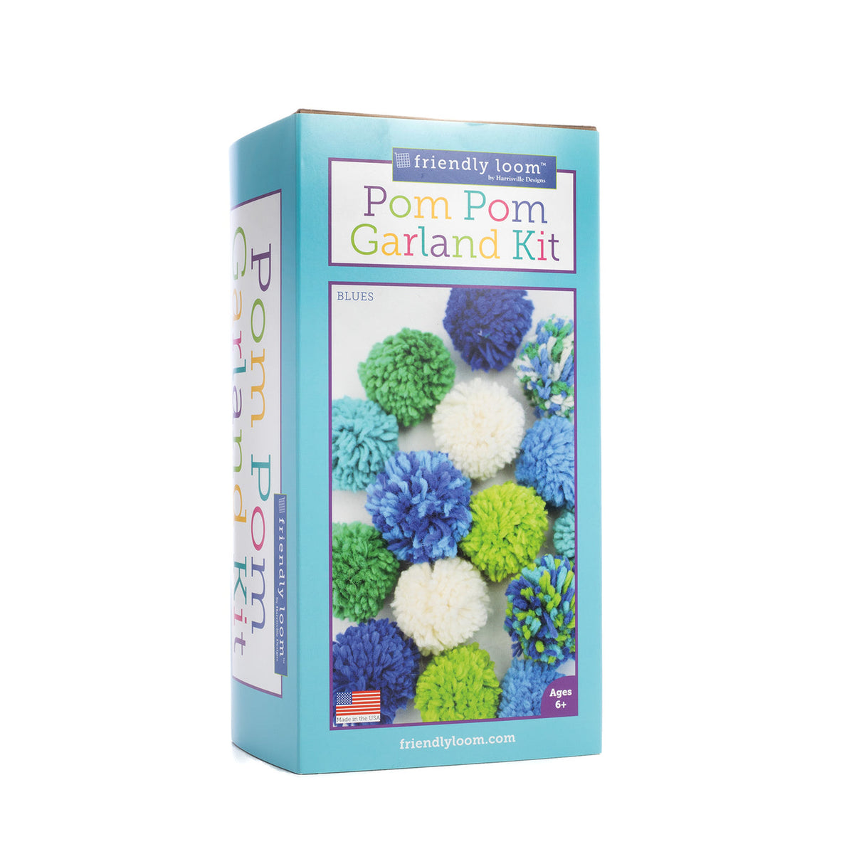 Pom Pom Garland - Blue