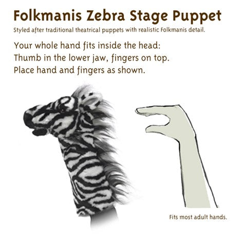 Zebra Stage Puppet