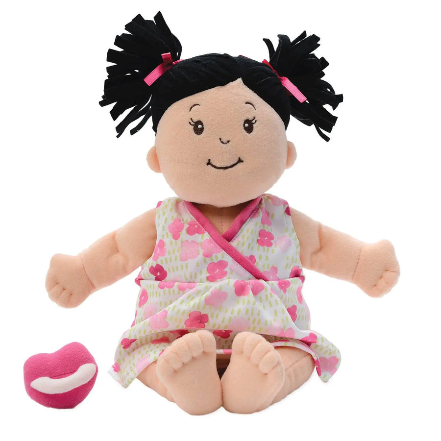 Baby Stella Peach Doll -  Black Hair