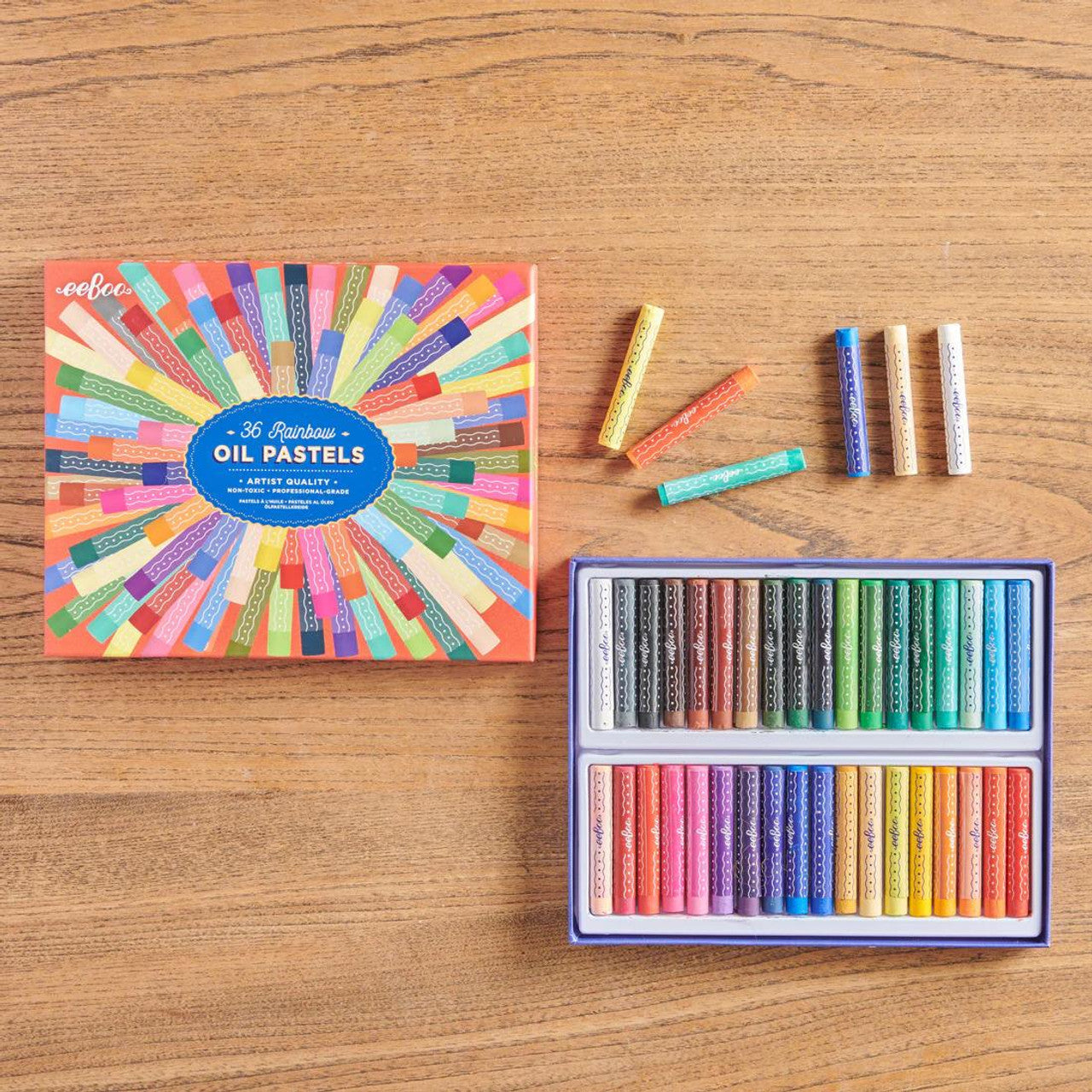 Oil Pastels – Rainbow - 36 Colors - Default