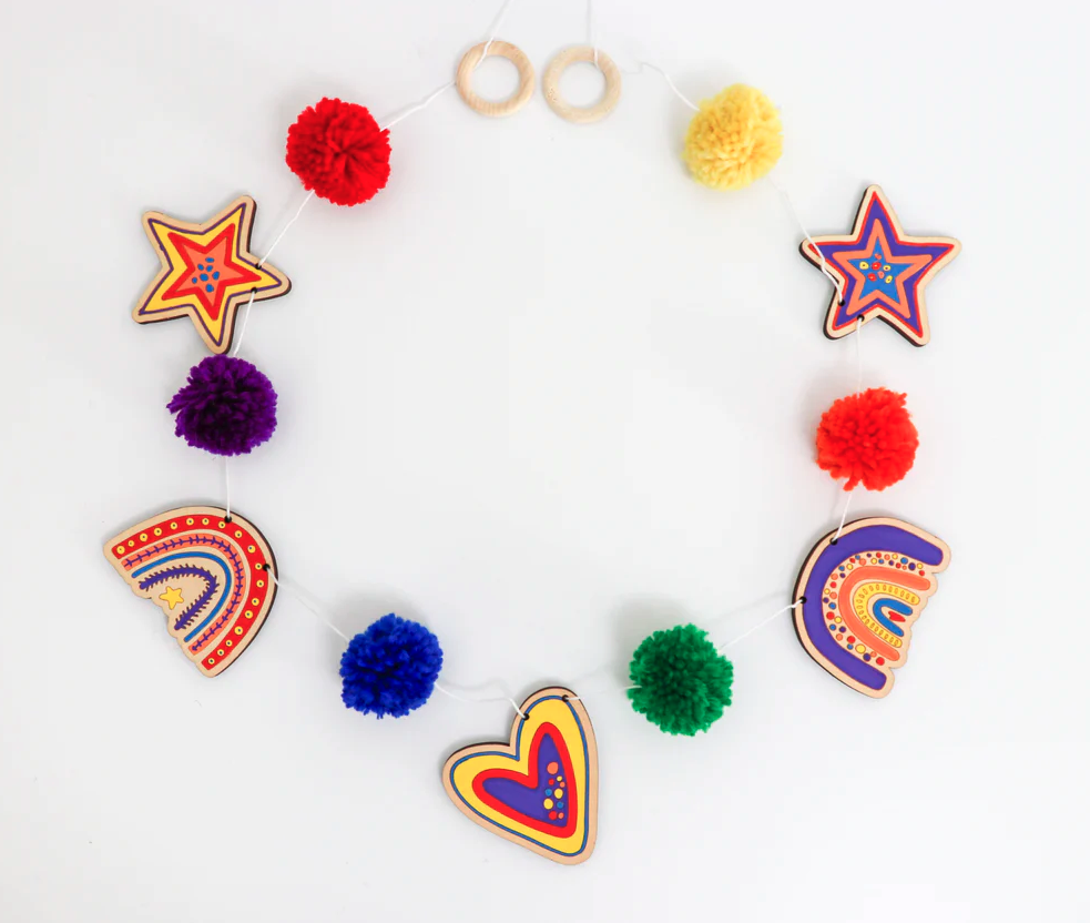 Kids Rainbow DIY Garland Kit