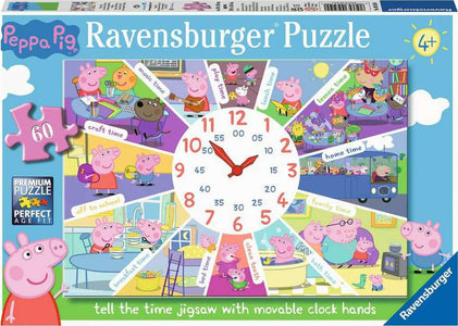 Peppa Pig Tell the Time Clock Puzzle - 60