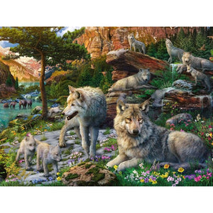 Wolves in Spring - 1,500