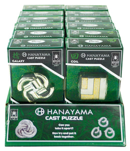 Hanayama Cast-Metal Puzzle Assortment