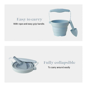 Seedling Pot with Spade - Duck Egg Blue