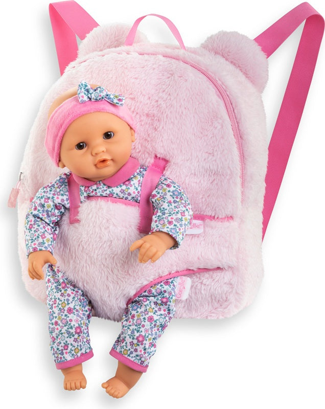 12" Plush Backpack Doll Carrier