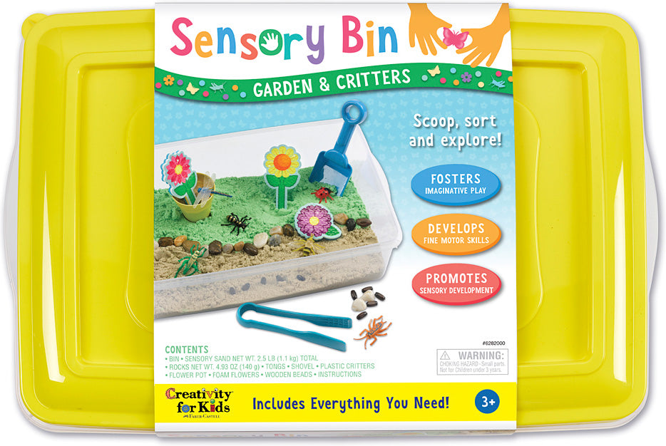 Sensory Bin Garden Critters
