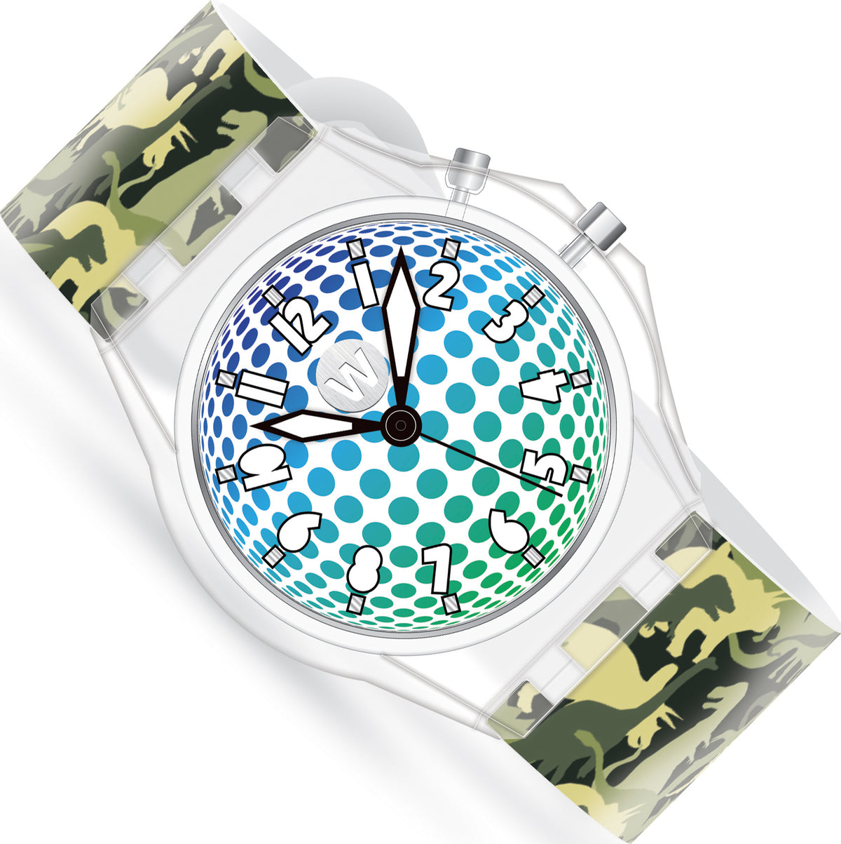 Watchitude Glow Light Up Watch - Dino Camo