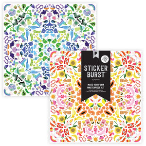 Whirled In Color Sticker Burst