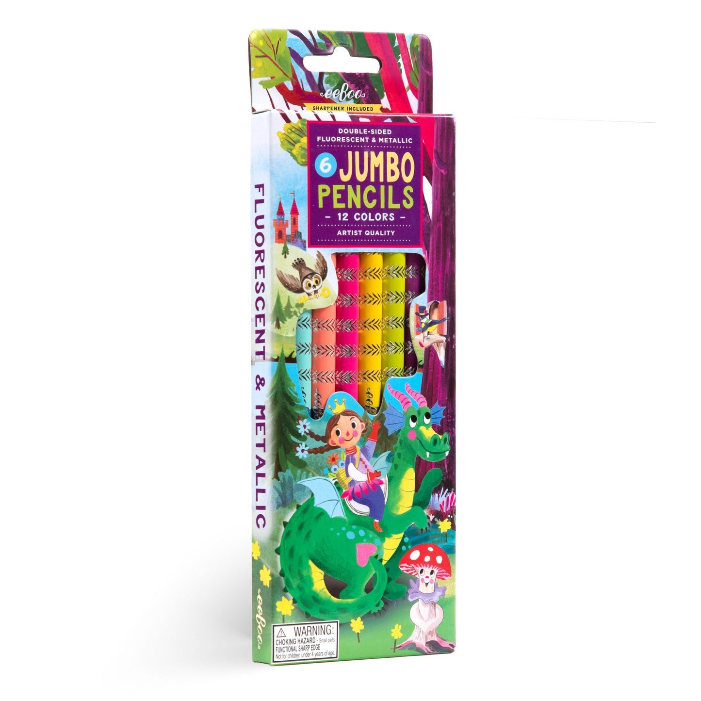 Jumbo Double-Sided Pencils - Fairytale Dragon