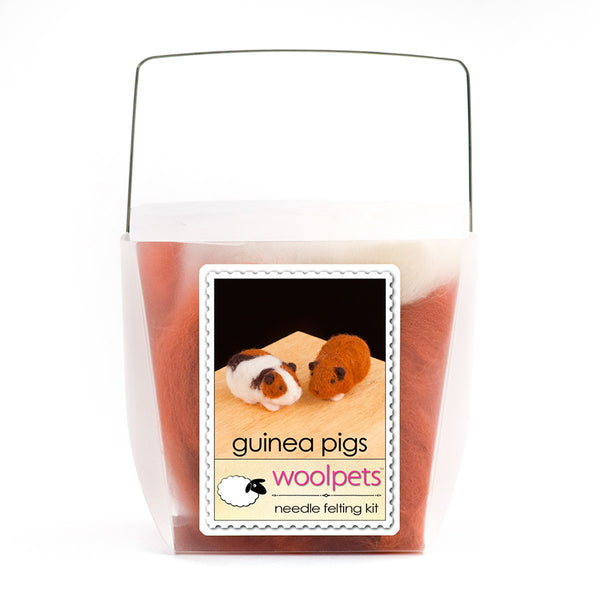 Needle Felting Kit - Guinea Pigs