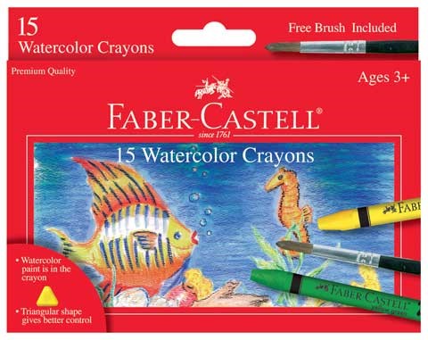 15ct Watercolor Crayons