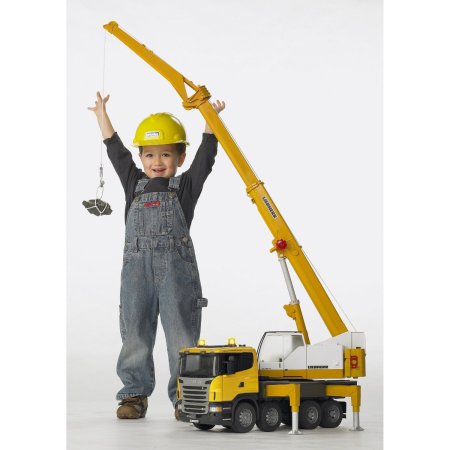 Bruder 03570 SCANIA Liebherr Crane with Light & Sound Mode