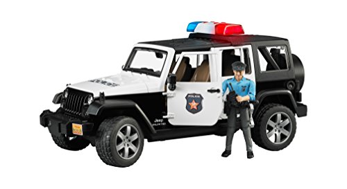 Bruder 2526 Jeep Rubicon Police Car and Policeman