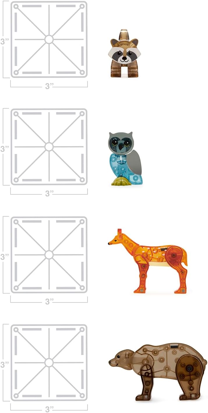 Magna Tiles Forest Animals