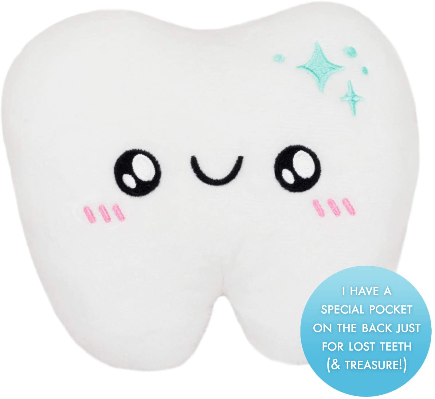 Flat Tooth Pillow with Pouch