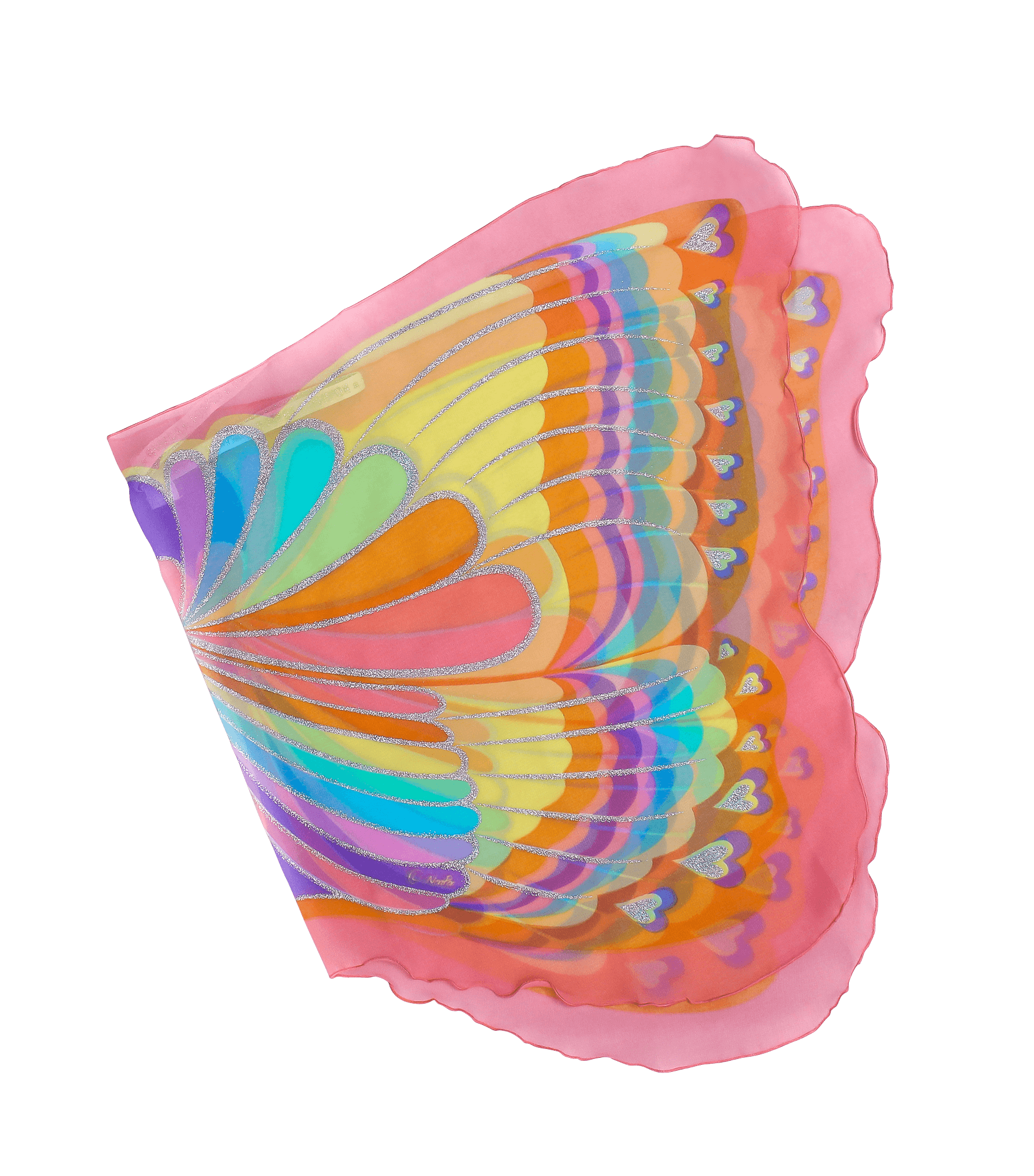 Pink Rainbow Butterfly Wings