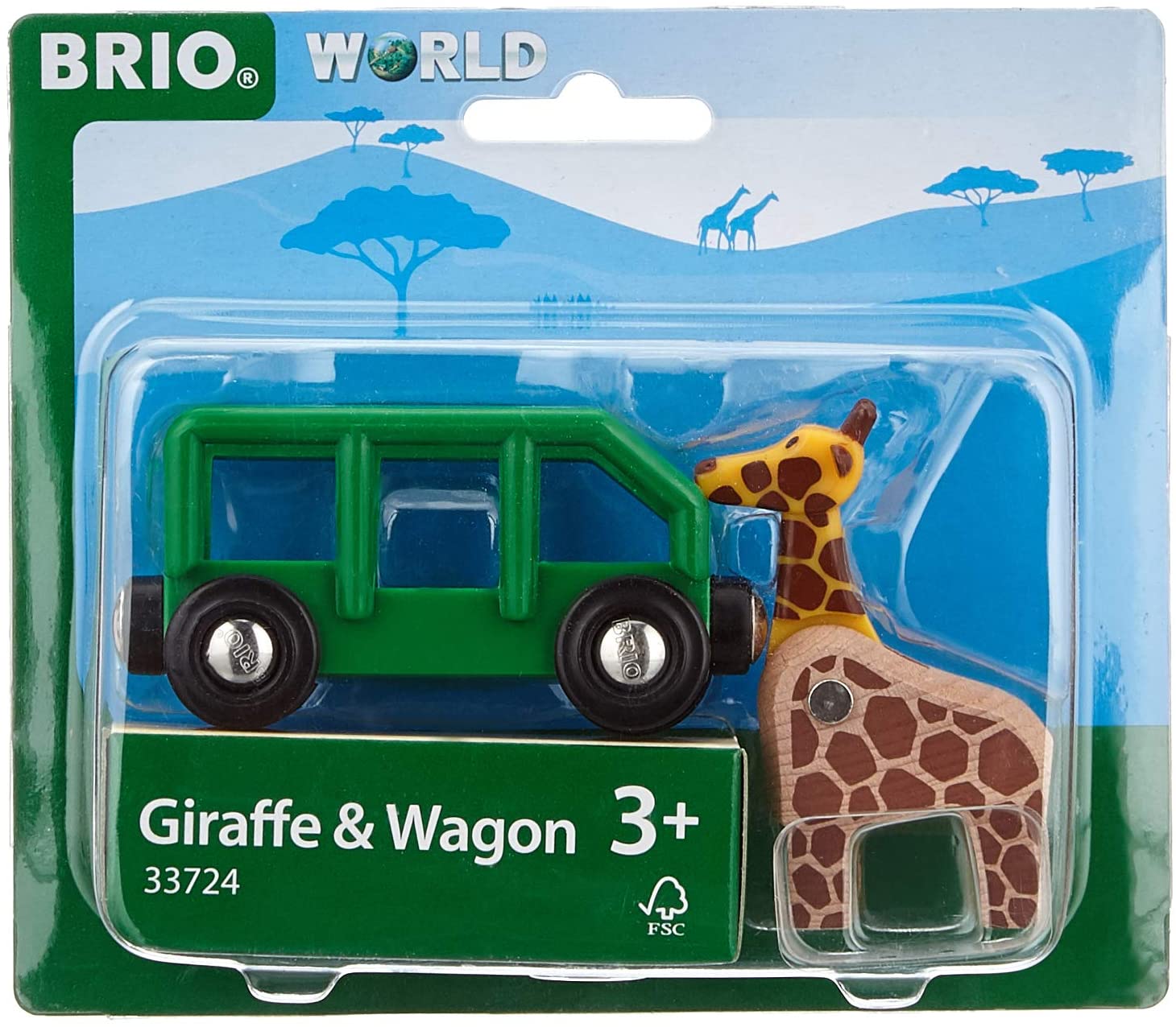 BRIO Giraffe and Wagon