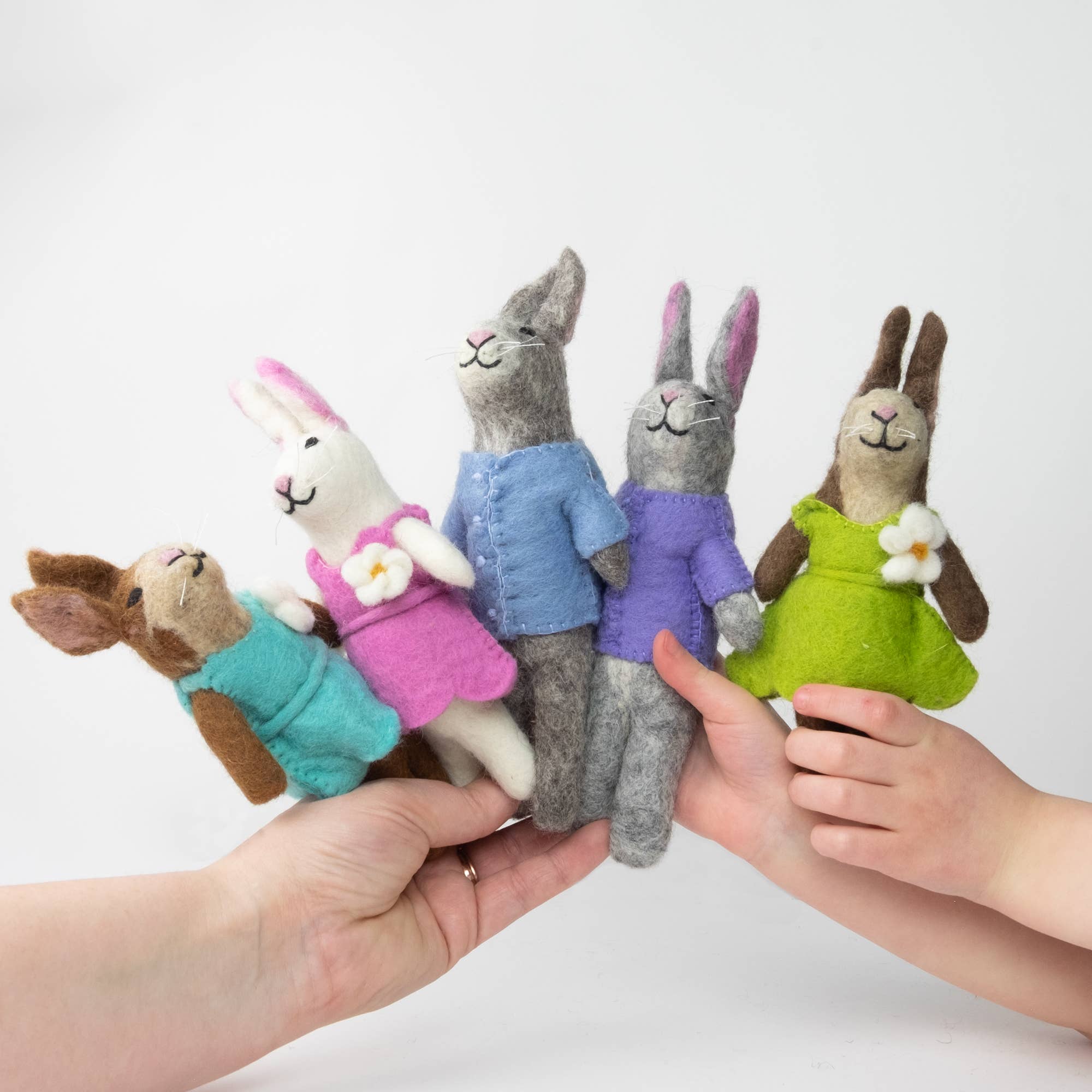 Felt Easter Bunny Dolls