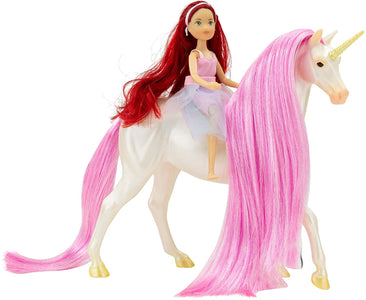 Breyer - Magical Unicorn, Sky & Fantasy Rider, Meadow