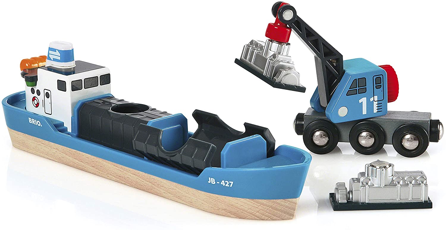 BRIO Freight Ship & Crane