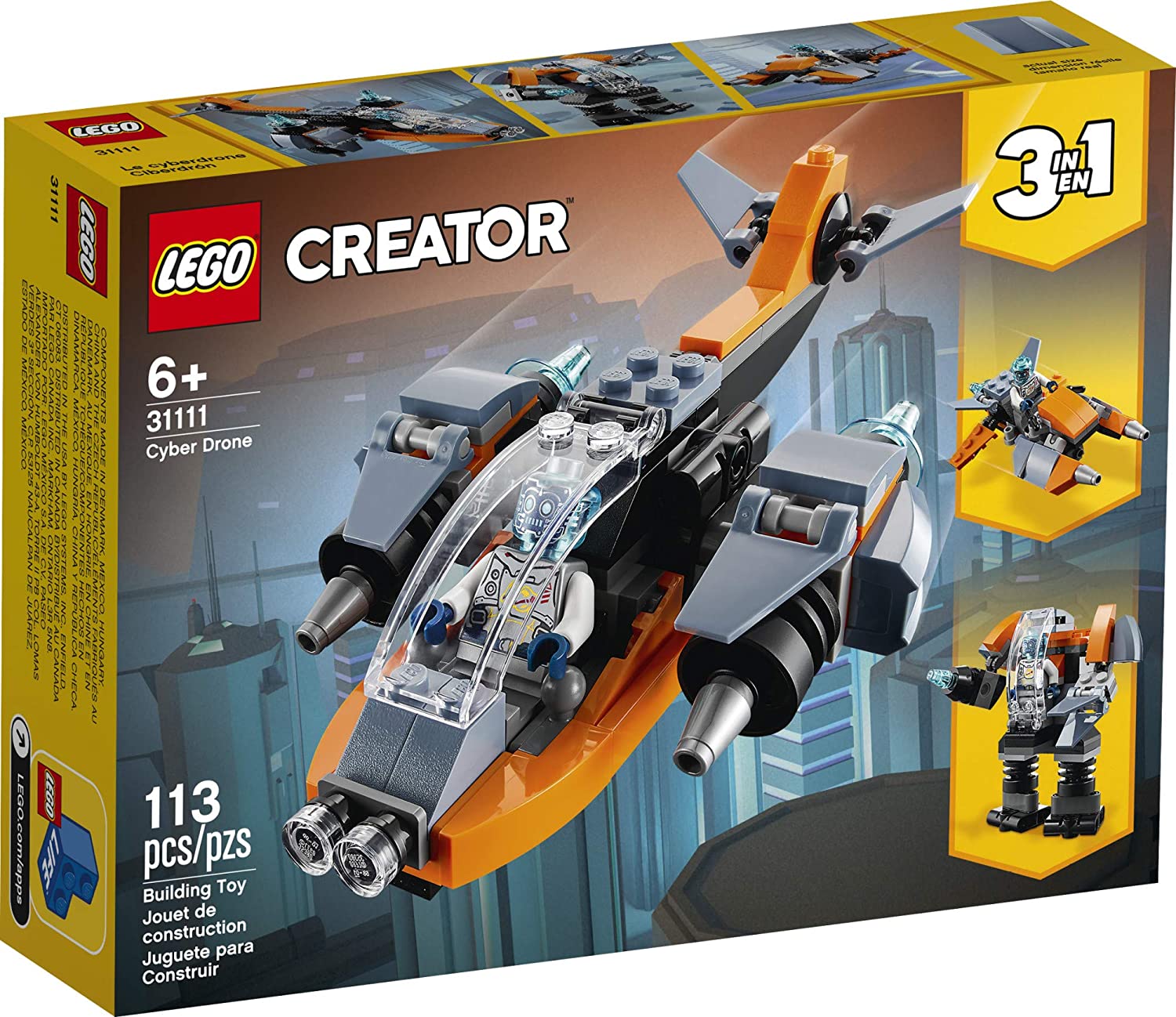 LEGO Creator 3in1 Cyber Drone 31111