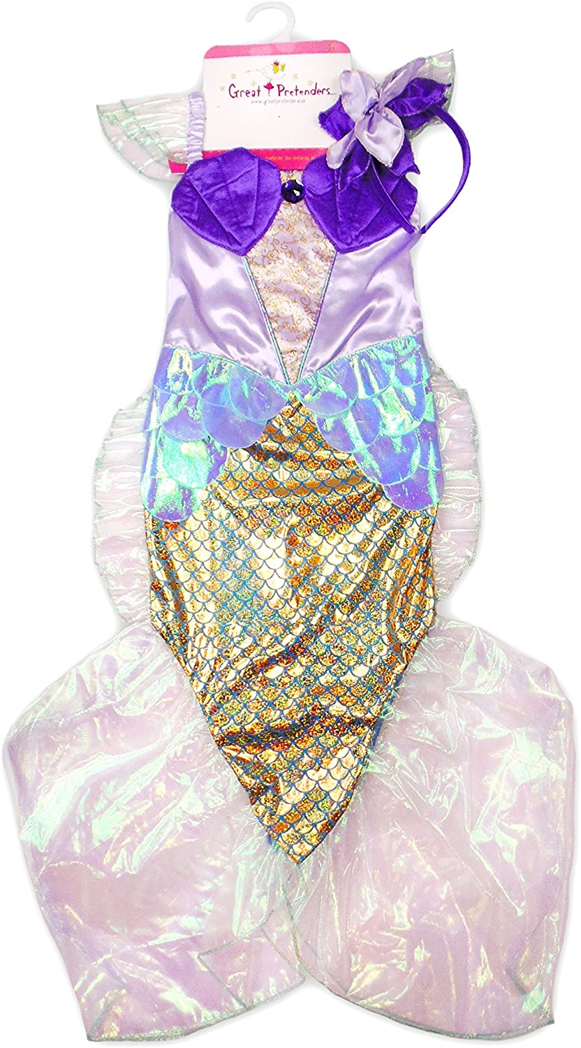 Mermaid Costume Lilac 5-6