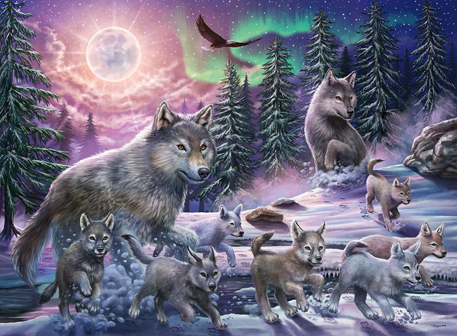 Northern Wolves - 150 Piece Puzzle