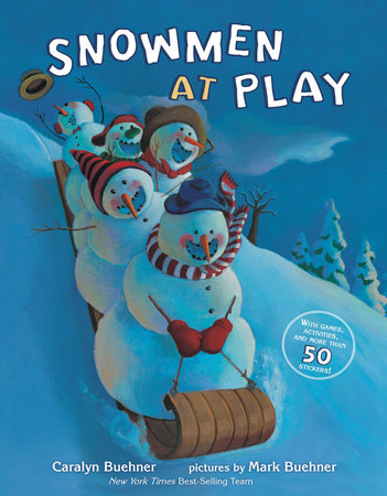 Snowmen at Play Stickers
