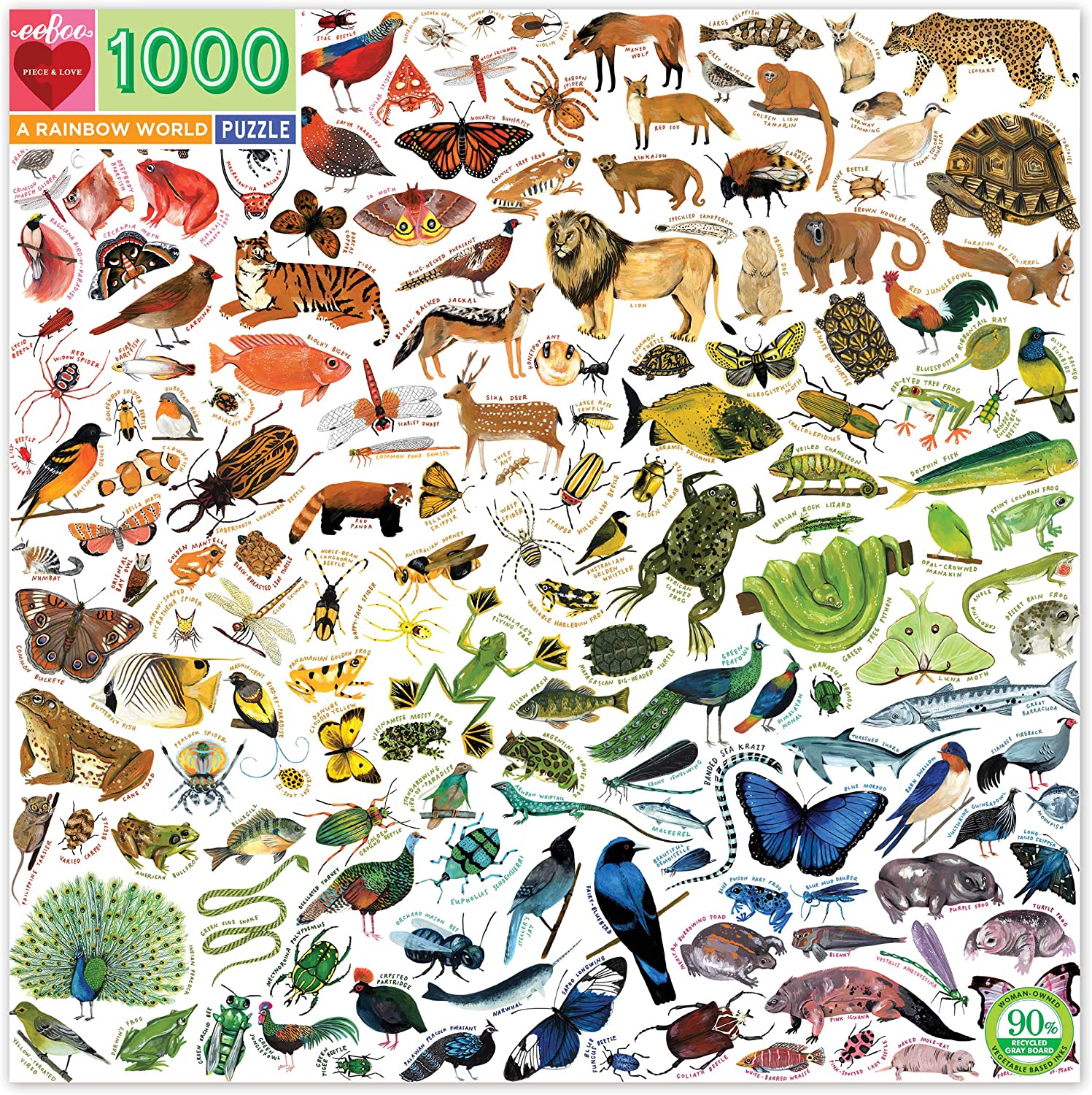 A Rainbow World 1000 Piece Puzzle