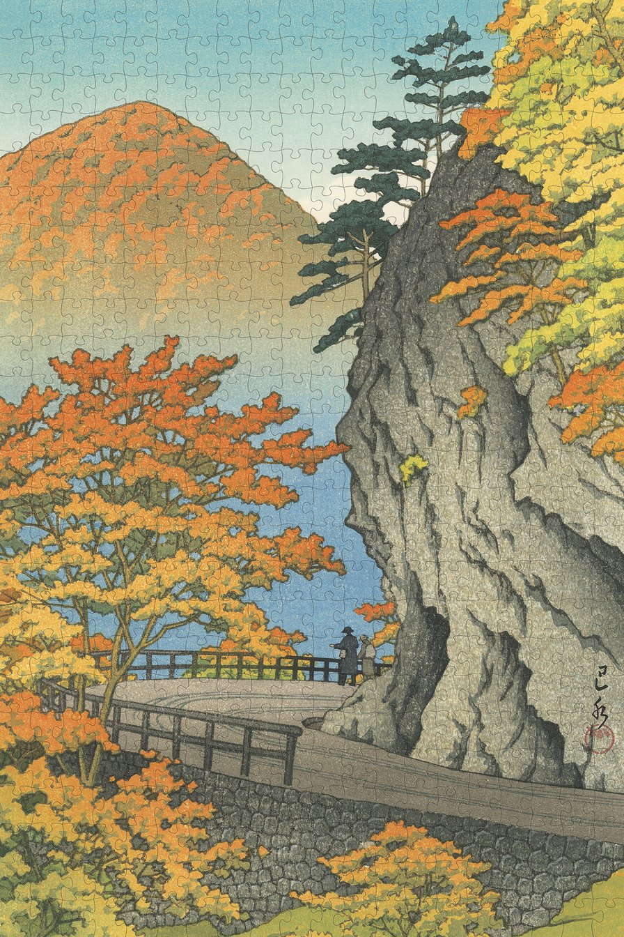 Kawase Hasui: Autumn at Saruiwa 500-piece Jigsaw Puzzle