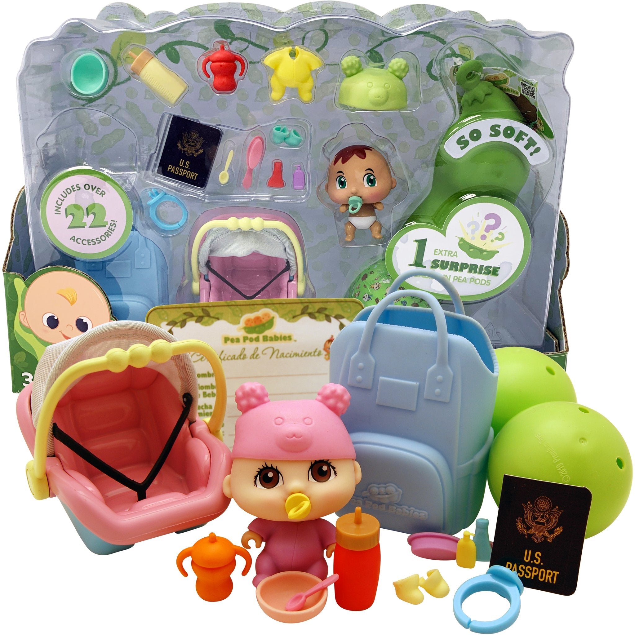 Pea Pod Babies - Little Traveler 22-PC Set