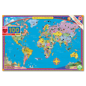 World Map - 100