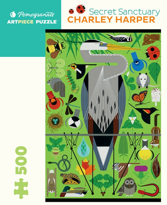 Charley Harper: Secret Sanctuary 500 Piece Puzzle