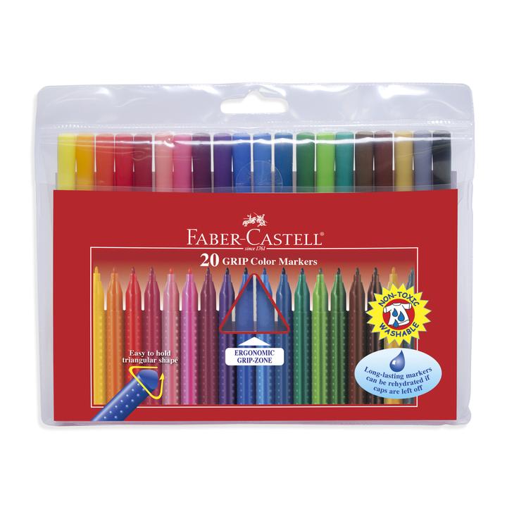 20ct Grip Washable Markers
