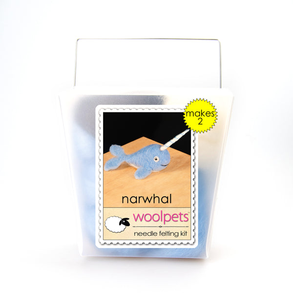Needle Felting Kit - Narwhal
