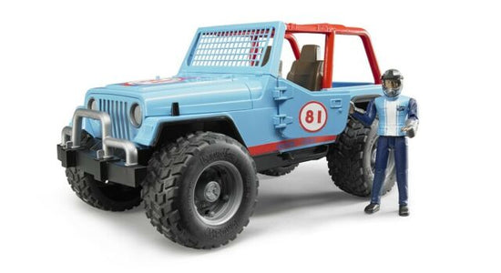 Bruder 02541 Jeep X-C Blue Racer with Driver
